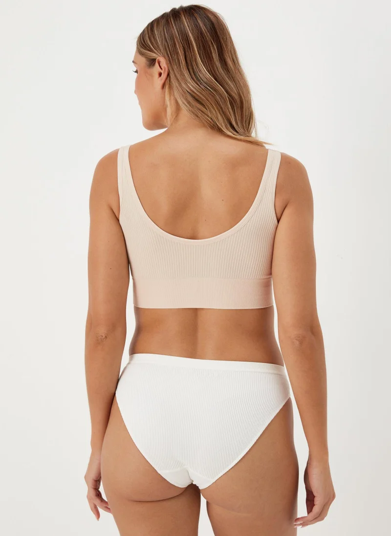 Matalan  2 Pack Navy & Nude Seamless Bralettes for Women | Best Price UAE